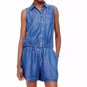 Club Monaco denim romper
